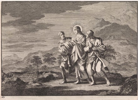 Emmaus, Jan Luyken, Pieter Mortier, 1703