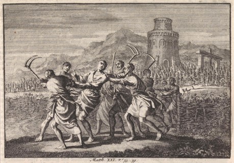 Parable of the tenants of the vineyard, Jan Luyken, 1703 - 1762