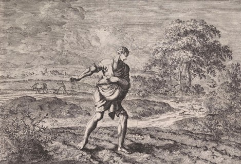 Parable of the Sower and the kingdom of heaven, Jan Luyken, Pieter Mortier, 1703-1762