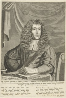 Portrait of Sebastian Schelckens, rector at Franeker, Jan Luyken, c. 1678