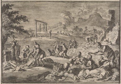 Famine in Germany, 1637, Johann David Zunnern, 1701