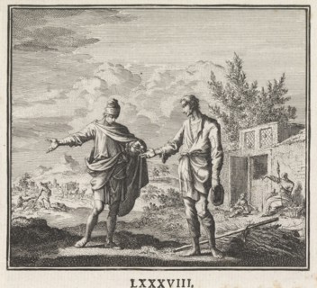 poverty, Jan Luyken, Christoph Weigel, 1695 - 1705