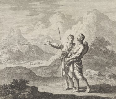 desert, Jan Luyken, 1695 - 1705