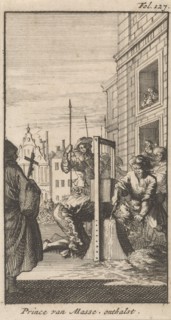 Beheading of Masaniello, 1647, Caspar Luyken, Boudewijn van der Aa, 1699