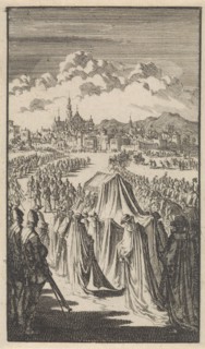 Funeral procession of Don Juan of Austria, 1574, Jan Luyken, 1699
