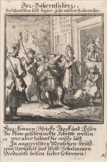 Dompteur, tamer, animal trainer, Caspar Luyken, Anonymous, 1711