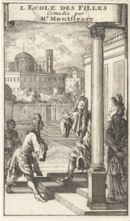 Isabelle is greeted on the sidewalk in front of her house by Don Jouan and Don Carlos, Caspar
