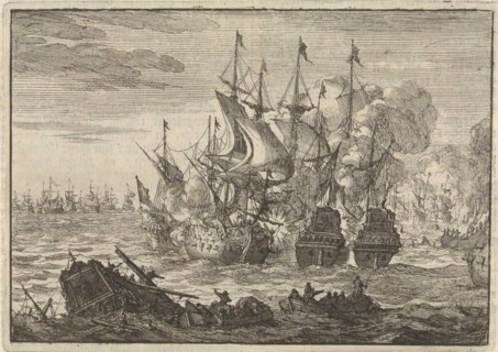 Battle of Beachy Head, 1690, Jan Luyken, Pieter van der Aa (I), 1698