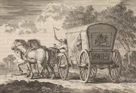 Catherine of Orliens abducted in The Hague by Johan Diederik de Mortaigne and taken by carriage to