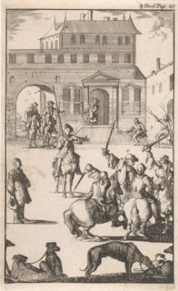 Fight of Don Clarazel with the Count de la Tour and his followers, Caspar Luyken, Johannes Broersz,