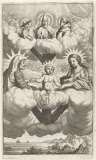 The Virgin and Child with St. Anne, Anonymous, Samuel van Hoogstraten, Michiel de Groot, 1671