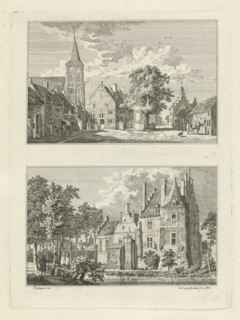 Village view in Griethausen, The Netherlands, Paulus van Liender, 1758