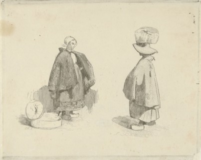 Two women, Charles Rochussen, 1824 - 1894