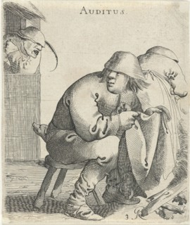 Hearing, Pieter Jansz. Quast, 1638