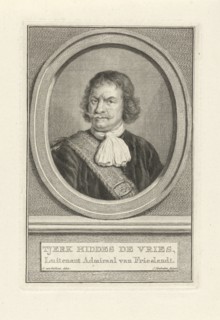 Portrait of Tjerck Hiddes de Vries, Jacob Houbraken, 1749 - 1759