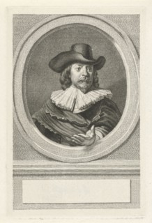 Portrait of Frans Banning Cocq, print maker: Jacob Houbraken, Rembrandt Harmensz. van Rijn, Hendrik