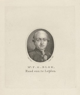 Portrait of Francis Gualtherus Block, Jan Kobell (I), 1784 - 1833