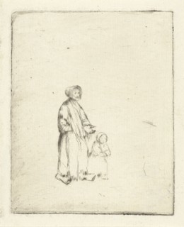 Beggar with child, Louis Bernard Coclers, 1756 - 1817