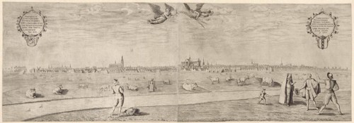 View of the city of Amsterdam, taken from the West, The Netherlands