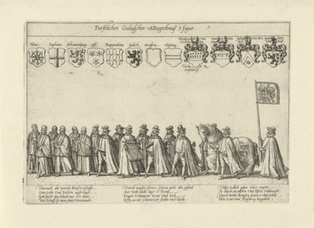 Funeral procession with scholars and nobles, Anonymous, 1592