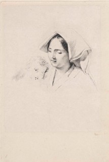 Woman with a child, Lodewijk Anthony Vintcent, 1822 - 1842