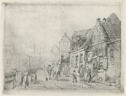 Cityscape, Eberhard Cornelis Rahms, 1884