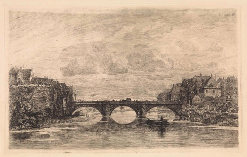 Bridge over the Fulda in Kassel, Germany, Elias Stark, 1888