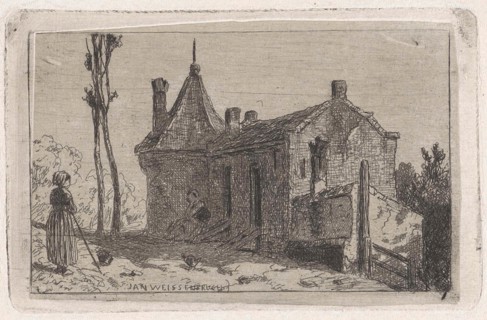 Farm in Culemborg, The Netherlands, Jan Weissenbruch, 1837 - 1880