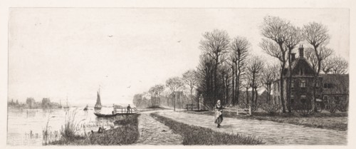 Houses on the Amstel, Elias Stark, 1887