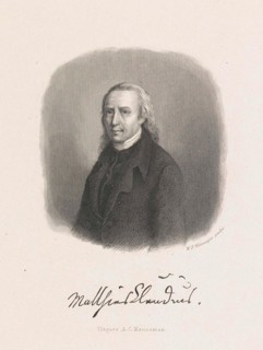 Portrait of Matthias Claudius, Willem Frederik Wehmeyer, Arie Cornelis Kruseman, 1842 - 1873