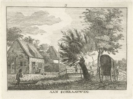 Farm and a canal near Kralingen, Rotterdam, Hendrik, 1780