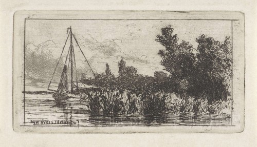 View of Lek, The Netherlands, Jan Weissenbruch, 1837 - 1880