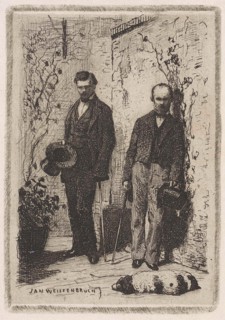 Self Portrait of Frederick Henry Weissenbruch, Jan Weissenbruch, 1837 - 1880