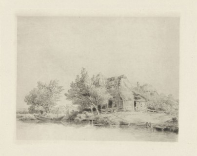 Woman at a farm, Remigius Adrianus Haanen c. 1827 - 1879, print maker: Remigius Adrianus Haanen, c.