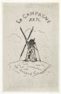 Windmill, Arnoud Schaepkens, 1831 - 1904