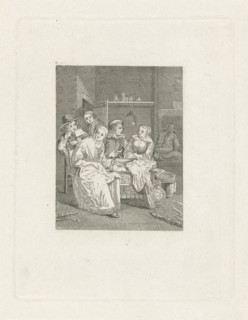Meal at an inn, Elisabeth Barbara Schmetterling, 1814 - 1882