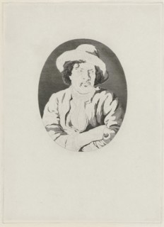 Unknown pipe smoking man, Johannes Philippus Lange, Ary de Vois, 1820 - 1849
