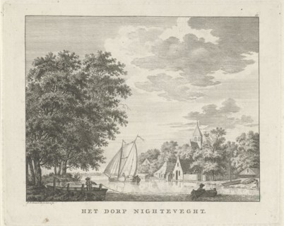View of the village Nigtevecht, Jan Evert Grave, 1786 - 1805