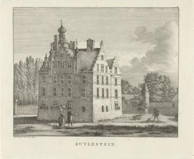 View of the estate Zuilestein, print maker: Jan Evert Grave, 1786 - 1805