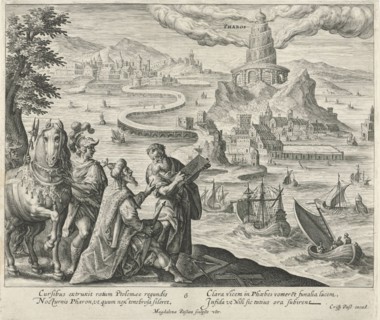 Lighthouse of Alexandria, Magdalena van de Passe, Maerten de Vos, Crispijn van de Passe (I), 1610 -