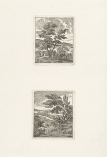 Two landscapes, Jan Matthias Cok, 1735 - 1771