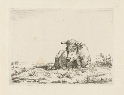 Lying cow, Pieter Gerardus van Os, 1798