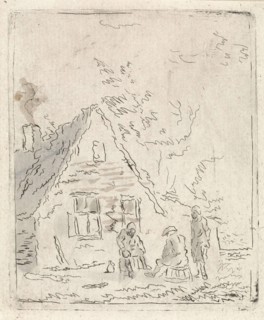 Three farmers for farm, Pieter Janson, 1780 - 1851