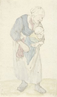 Woman with child, Jurriaan Cootwijck, 1724 - 1798