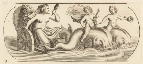 Amphitrite on a chariot, Hendrik de Keyser (I), Anonymous, Justus Danckerts, after 1656 - 1701