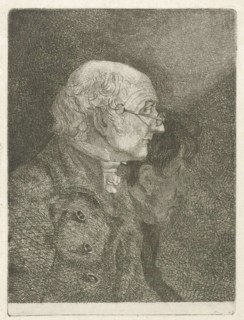 Portrait of Gabriel van Rooyen and H. Langeveld, print maker: GabriÃ«l van Rooyen, 1762 - 1817