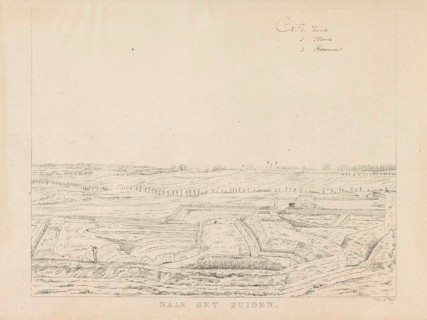 View of the countryside south of Nijmegen, Derk Anthony van de Wart, 1815 - 1824