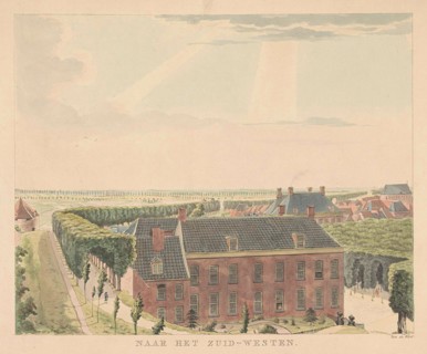View of the rampart southwest of Nijmegen, Derk Anthony van de Wart, 1815 - 1824