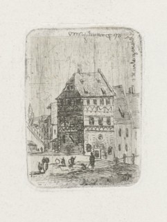 Albrecht DÃ¼rer house in Nuremberg, Joseph Hartogensis, c. 1837 - 1865