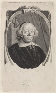 Portrait Johan de Brune, Theodor Matham, Willem Eversdijck, 1656